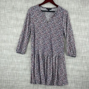 Banana Republic Women's size Medium Sheath V-neck floral mini dress 2617